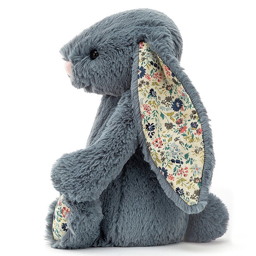 Jellycat Blossom Dusky Blue Bunny - Medium - PLAY-Soft Toys : Kids