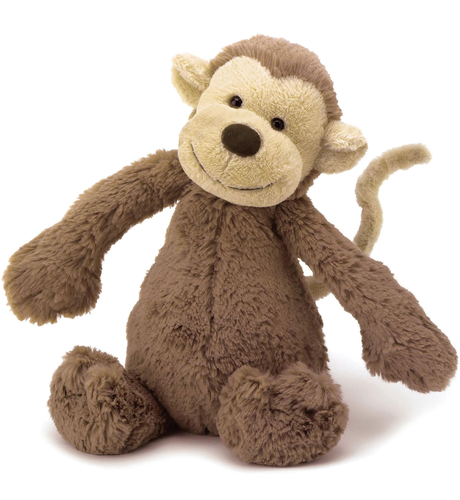 Jellycat Bashful Brown Monkey - Medium