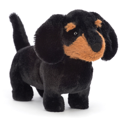 Jellycat Freddie Black Sausage Dog - Small