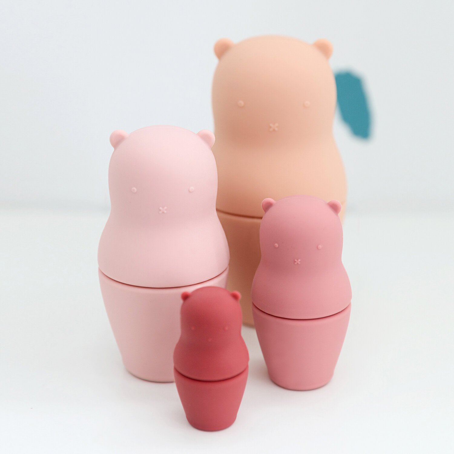 Silicone Nesting Bears - Pink Silicone Nesting Bears - Pink