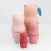 Baby Pink Silicone Nesting Bears