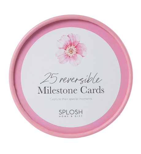 Reversible Milestone Cards - Floral