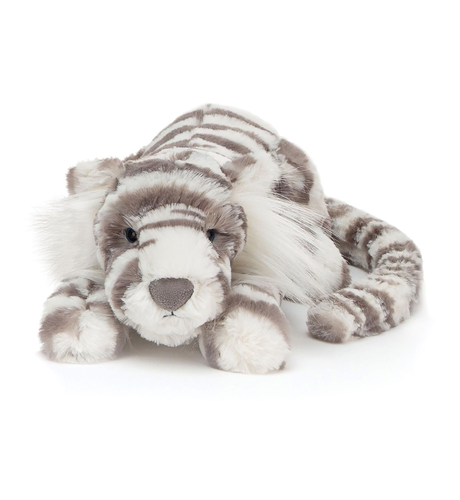 Jellycat Sacha Grey & White Snow Tiger - Little