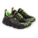 Skechers Kids Skech-O-Saurus Lights Dino Tracker - Black/Lime