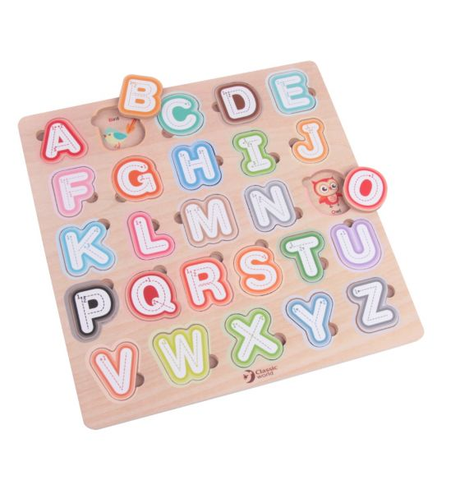 Classic World Wooden Alphabet Puzzle