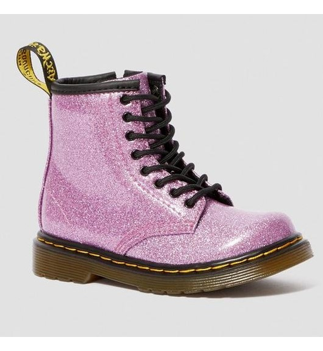 Dr Martens Toddler 1460 Glitter Lace Boot - Dark Pink