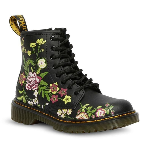 Dr Martens Junior 1460 Bloom Lace Boot - Black