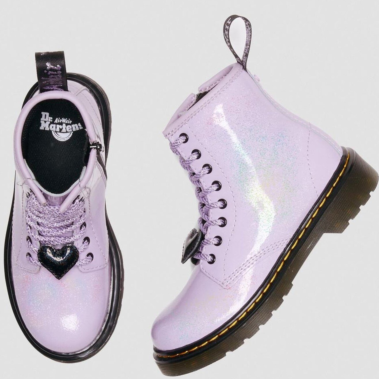 Dr Martens Junior 1460 Lace Boot Lilac Galaxy Shimmer FOOTWEAR Boots Kids Clothing NZ Shop Online Kid Republic Dr Martens