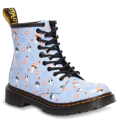 Dr Martens Junior 1460 Lace Boot Woodland Patent Lamper