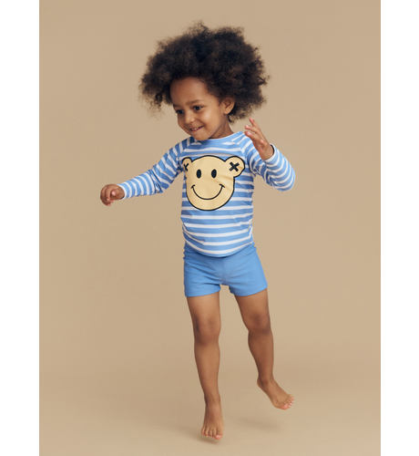 Huxbaby Smile Bear Stripe Swim Set