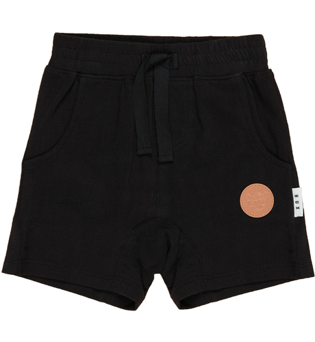 Huxbaby Black Slouch Shorts