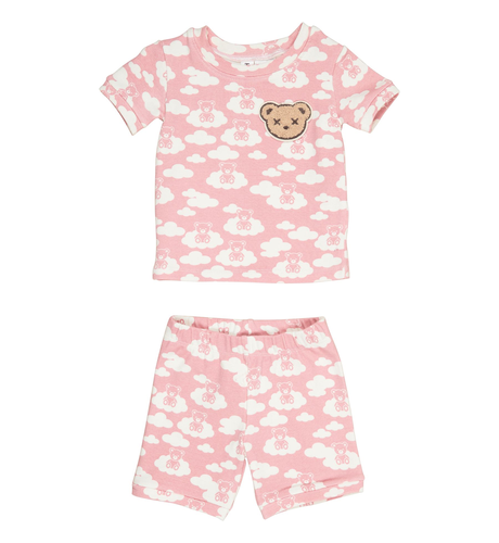 Huxbaby Cloud Bear Dusty Rose PJ Set