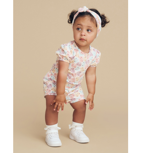 Huxbaby Heart Bear Playsuit