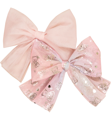 Huxbaby Cloud Bear Tulle 2Pk Hair Bow