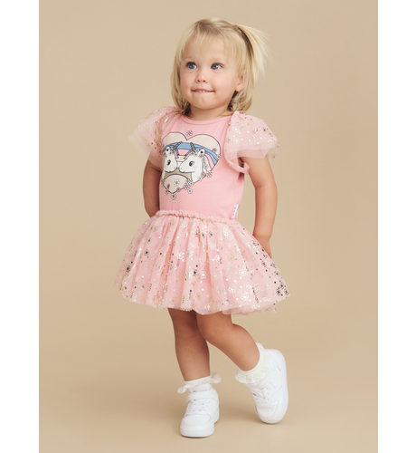 Huxbaby Unicorn Heart Ballet Dress