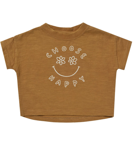 Rylee + Cru Boxy Tee - Choose Happy