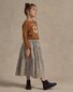 Rylee + Cru Tiered Midi Skirt - Blue Ditsy