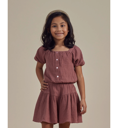 Rylee + Cru Skipper Top - Raspberry