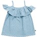 Kissed By Radicool Hearts Chambray Ruffle Top
