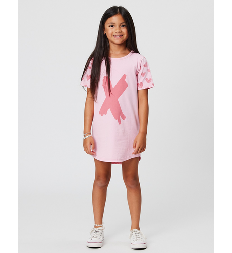 Kissed By Radicool Lots Of Love Skater Tee Dress