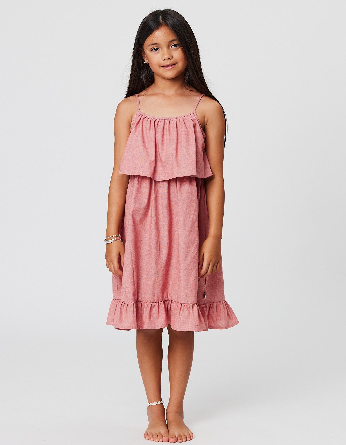 Kissed By Radicool Blossom Chambray Zaza Dress CLOTHING-GIRL