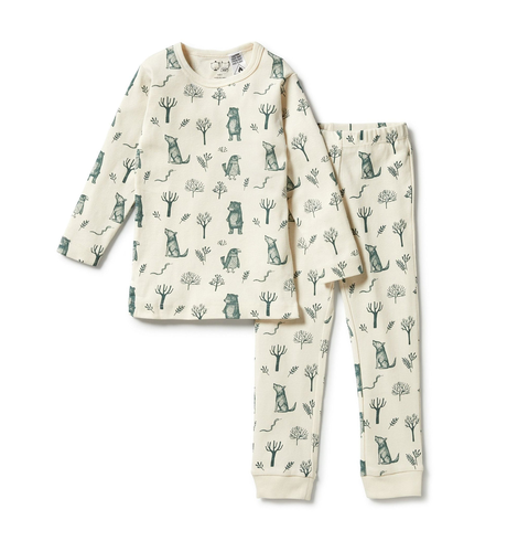 Wilson & Frenchy Organic L/S Pyjamas - The Woods