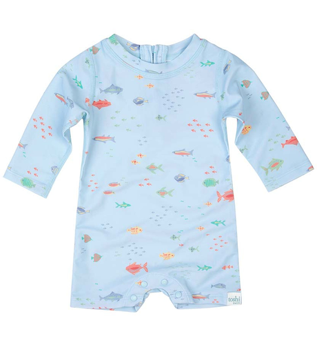 Toshi Swim Baby Onesie L/S Classic Reef