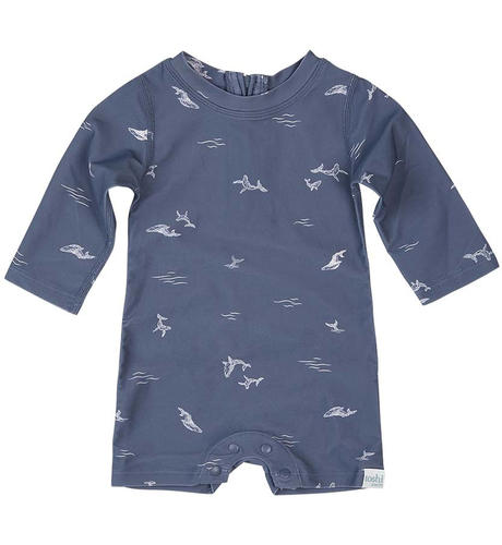 Toshi Swim Baby Onesie L/S Classic Whales