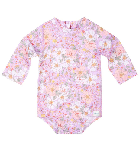 Toshi Swim Baby Onesie L/S Classic Dahlia