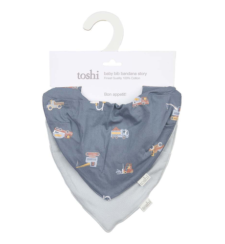 Toshi Baby Bandana Bib 2pk - Big Diggers