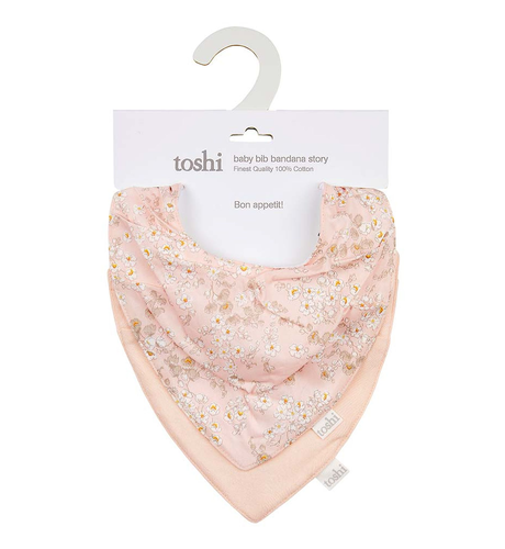 Toshi Baby Bandana Bib 2pk - Stephanie Blush