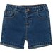 Milky Stone Wash Denim Short