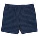Milky Navy Stripe Linen Short