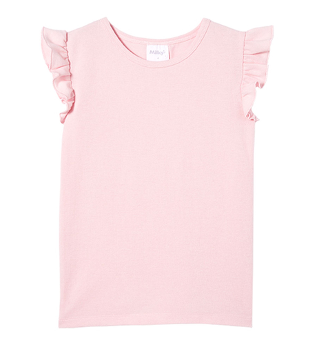 Milky Blossom Frill Tee