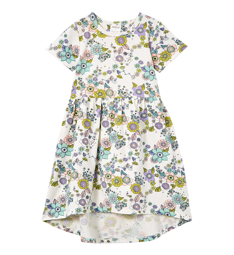 Milky Daisy Chain Hi-Lo Dress