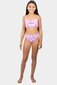 Santa Cruz Strip Bloom Bikini - Pale Pink