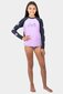 Santa Cruz Strip Bloom Rash Guard - Pale Pink