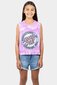 Santa Cruz MFG Dot Front Muscle Crop - Pale Pink Tie Dye