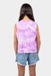 Santa Cruz MFG Dot Front Muscle Crop - Pale Pink Tie Dye