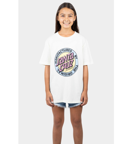 Santa Cruz MFG Dot Front T-Shirt - Cream