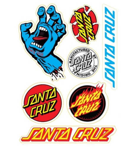 Santa Cruz Screaming Hand Sticker Pack