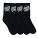 Santa Cruz Opus Dot Socks 4pk (Mens 7-11) - Black