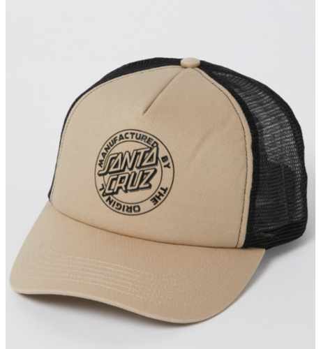 Santa Cruz MFG Dot Trucker Cap - Natural