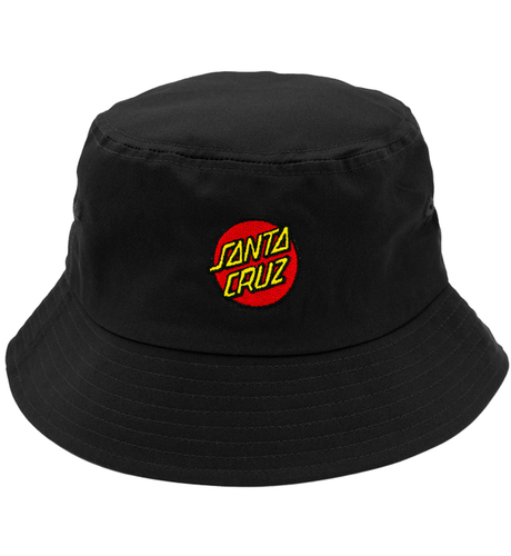 Santa Cruz Classic Dot Patch Bucket Hat - Black