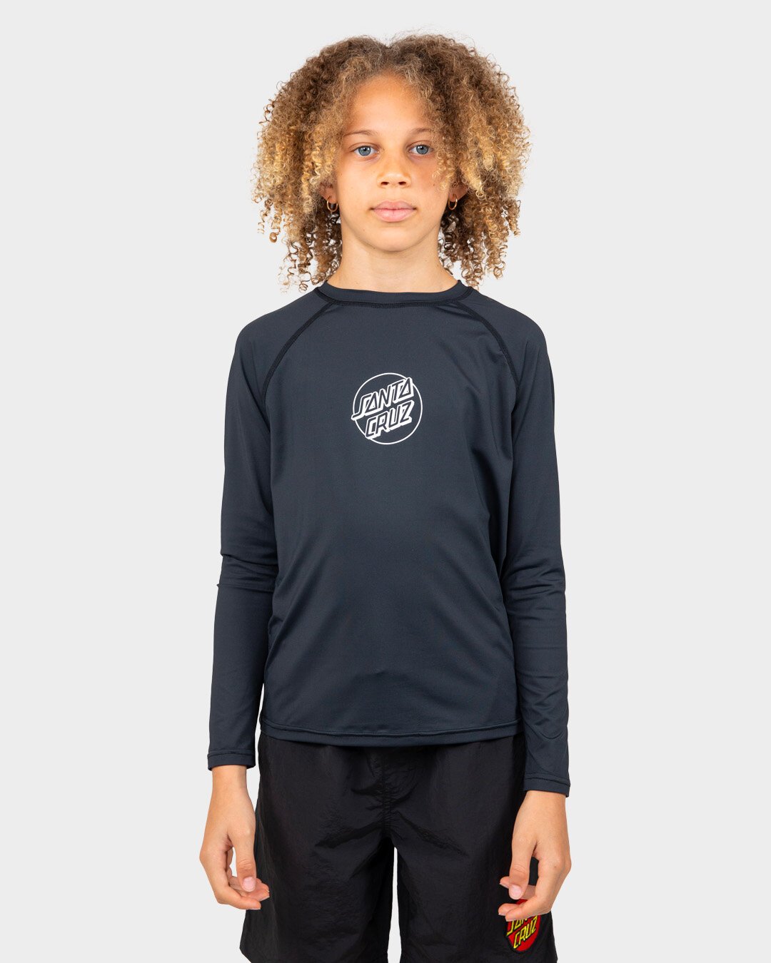 Santa Cruz Serpent Skull Mono L/S Rash Guard - CLOTHING-BOY-Boys ...