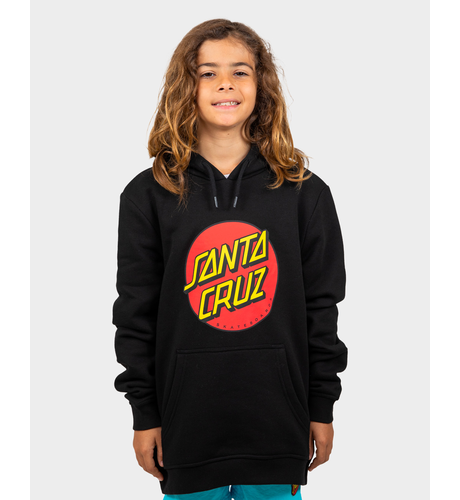 Santa Cruz Classic Dot Front Hoody - Black