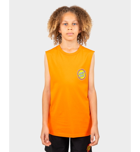 Santa Cruz Outer Ringed Dot Muscle Tee - Orange