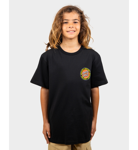 Santa Cruz Outer Ringed Dot Tee - Black