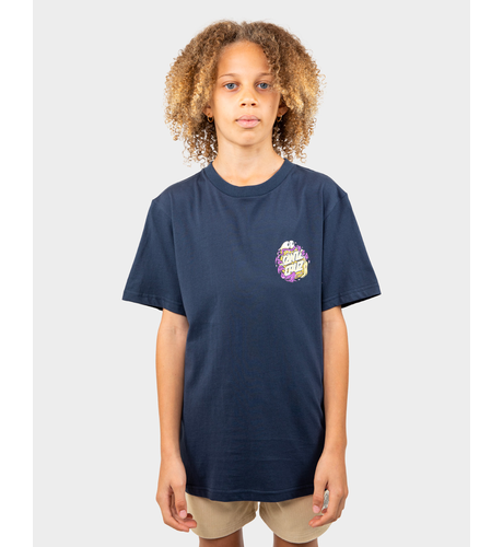 Santa Cruz OS Slasher Dot Tee - Navy