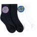 Santa Cruz Other Dot Mid-Socks 4pk (Youth 2-8) - Black/White